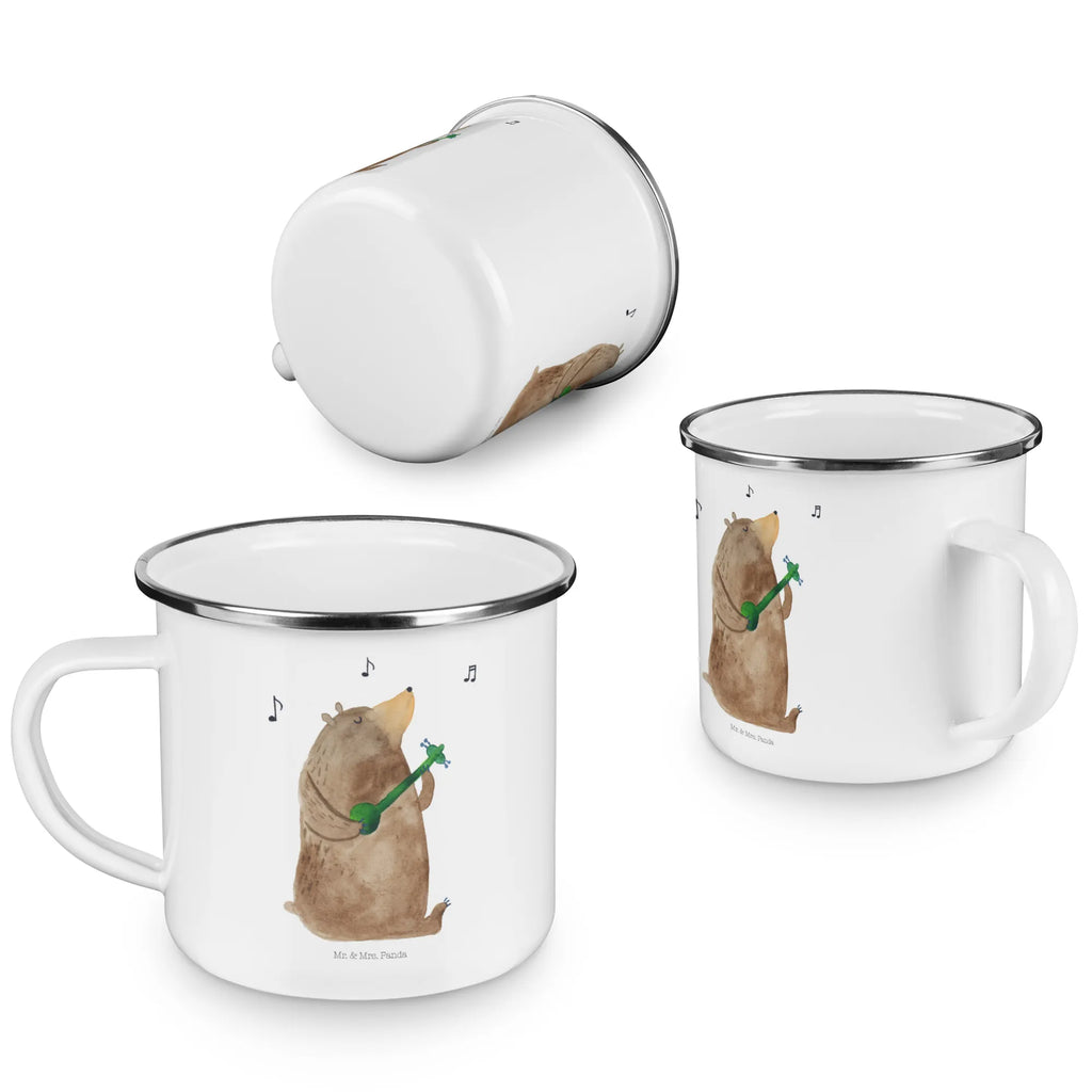 Kempingowy kubek emaliowany niedźwiedź Gitara Pott, Tasse, wandertasse, Emaille Tasse, metallbecher, Tasse Emaille, Teetasse, Campingbecher, becher emaille, Metalltasse, Trinkbecher, Kaffeebecher, wanderbecher, reisetasse, Reisebecher, Emaille Becher, emaillebecher, Campingtasse, Blechtasse, Emailletasse, Teebecher, Kaffeetasse, blechbecher, Becher, Teddy, Bär, Teddybär