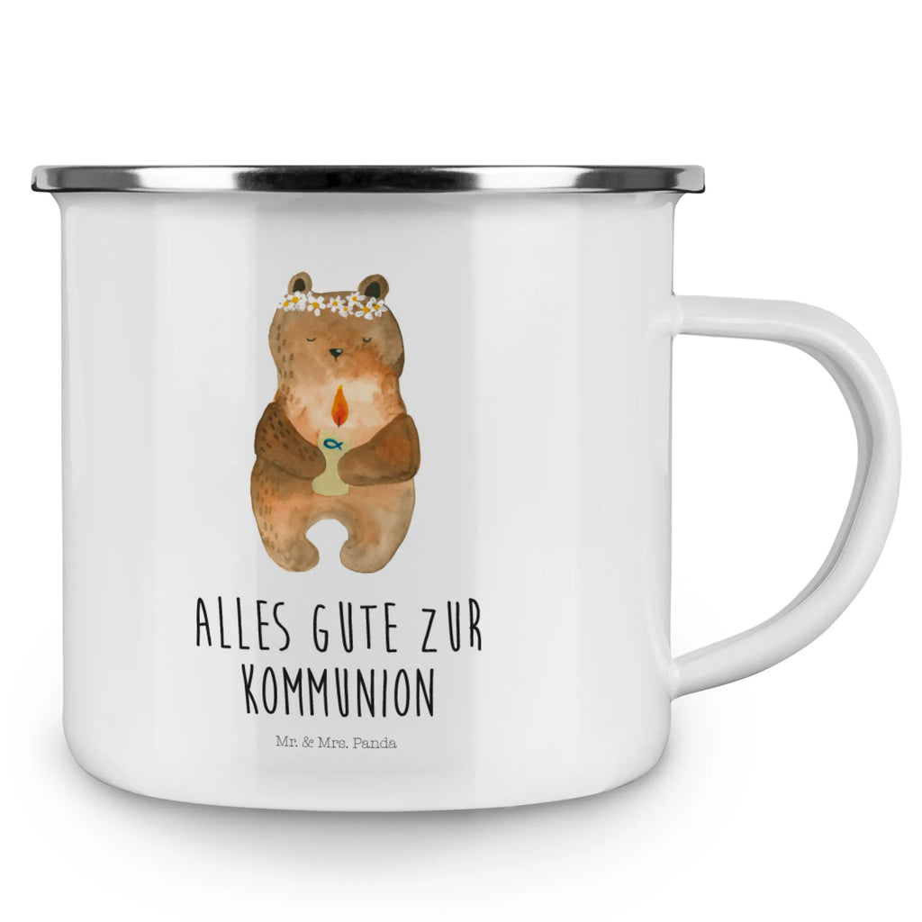 Kempingowy kubek emaliowany Niedźwiedź Komunia Teebecher, Emailletasse, Tasse, emaillebecher, Trinkbecher, Metalltasse, becher emaille, Pott, metallbecher, Becher, Kaffeetasse, blechbecher, Tasse Emaille, Emaille Tasse, Campingtasse, Teetasse, Kaffeebecher, Emaille Becher, Reisebecher, wandertasse, wanderbecher, Campingbecher, reisetasse, Blechtasse, Teddy, Bär, Teddybär, Katholisch, Gottes Segen, Kommunion, Taufkerze