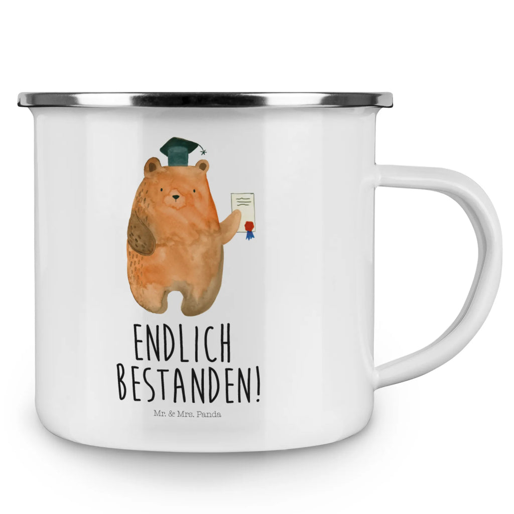 Kempingowy kubek emaliowany Niedźwiedź Egzamin Niedźwiedź, Miś, Pluszowy miś