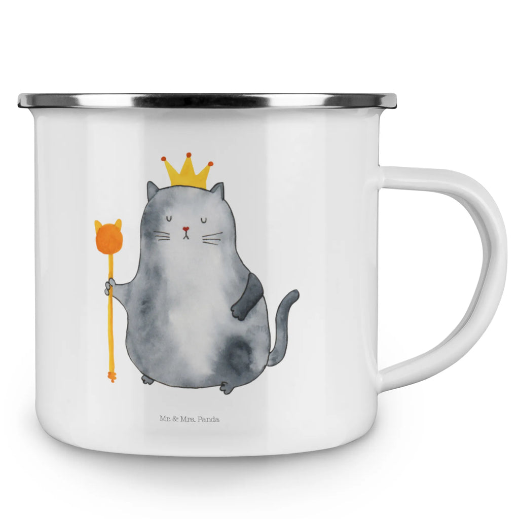 Enamel camping mug Cat king Pott, Teebecher, wanderbecher, metallbecher, Emaille Becher, Kaffeebecher, Emailletasse, blechbecher, emaillebecher, Becher, Kaffeetasse, Emaille Tasse, Campingtasse, reisetasse, Reisebecher, Trinkbecher, Tasse, wandertasse, Campingbecher, Tasse Emaille, becher emaille, Blechtasse, Metalltasse, Teetasse, Katzensouvenirs, Katzenliebhaberprodukte, Katzenmotive, Katzenmotiv, Katzenfan, Katzendeko, Katze, Katzenfreund, Katzenliebhaber, Katzenprodukte, Katzenartikel, Katzenaccessoires, Kater, Katzen, König, Familie, Haustier, Queen, Mietzhaus, Katzenbesitzerin, Königin, Mietze, Cats, Katzenhalter, Einzug, Erste Eigenen Wohnung, Wohnung, Umzug, Cat