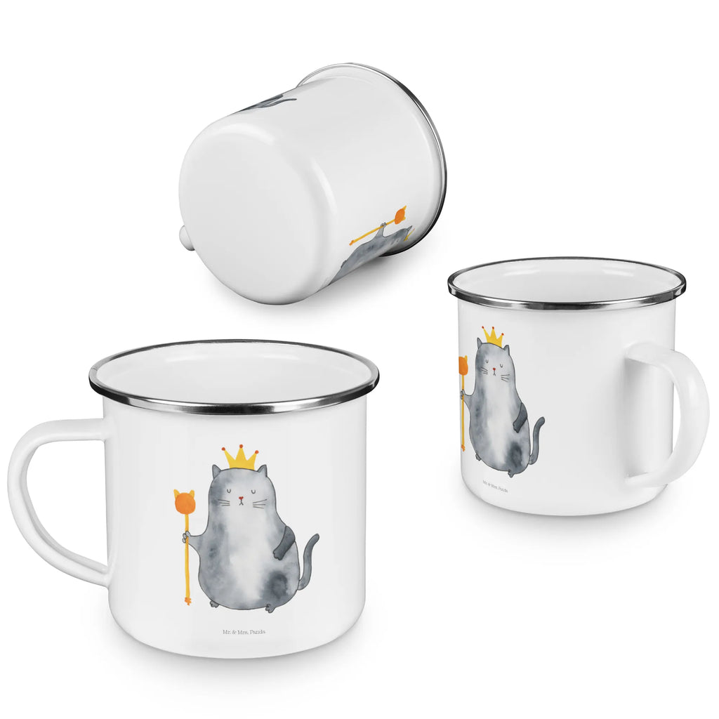 Enamel camping mug Cat king Pott, Teebecher, wanderbecher, metallbecher, Emaille Becher, Kaffeebecher, Emailletasse, blechbecher, emaillebecher, Becher, Kaffeetasse, Emaille Tasse, Campingtasse, reisetasse, Reisebecher, Trinkbecher, Tasse, wandertasse, Campingbecher, Tasse Emaille, becher emaille, Blechtasse, Metalltasse, Teetasse, Katzensouvenirs, Katzenliebhaberprodukte, Katzenmotive, Katzenmotiv, Katzenfan, Katzendeko, Katze, Katzenfreund, Katzenliebhaber, Katzenprodukte, Katzenartikel, Katzenaccessoires, Kater, Katzen, König, Familie, Haustier, Queen, Mietzhaus, Katzenbesitzerin, Königin, Mietze, Cats, Katzenhalter, Einzug, Erste Eigenen Wohnung, Wohnung, Umzug, Cat