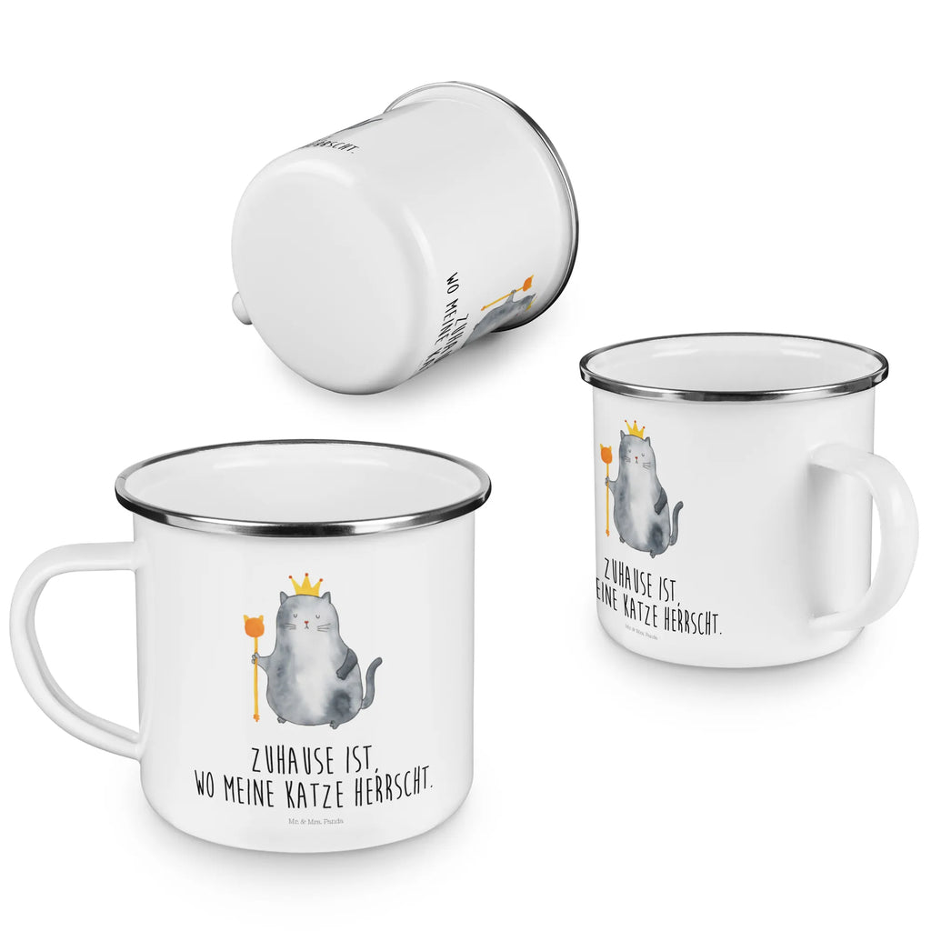 Enamel camping mug Cat king Pott, Teebecher, wanderbecher, metallbecher, Emaille Becher, Kaffeebecher, Emailletasse, blechbecher, emaillebecher, Becher, Kaffeetasse, Emaille Tasse, Campingtasse, reisetasse, Reisebecher, Trinkbecher, Tasse, wandertasse, Campingbecher, Tasse Emaille, becher emaille, Blechtasse, Metalltasse, Teetasse, Katzensouvenirs, Katzenliebhaberprodukte, Katzenmotive, Katzenmotiv, Katzenfan, Katzendeko, Katze, Katzenfreund, Katzenliebhaber, Katzenprodukte, Katzenartikel, Katzenaccessoires, Kater, Katzen, König, Familie, Haustier, Queen, Mietzhaus, Katzenbesitzerin, Königin, Mietze, Cats, Katzenhalter, Einzug, Erste Eigenen Wohnung, Wohnung, Umzug, Cat