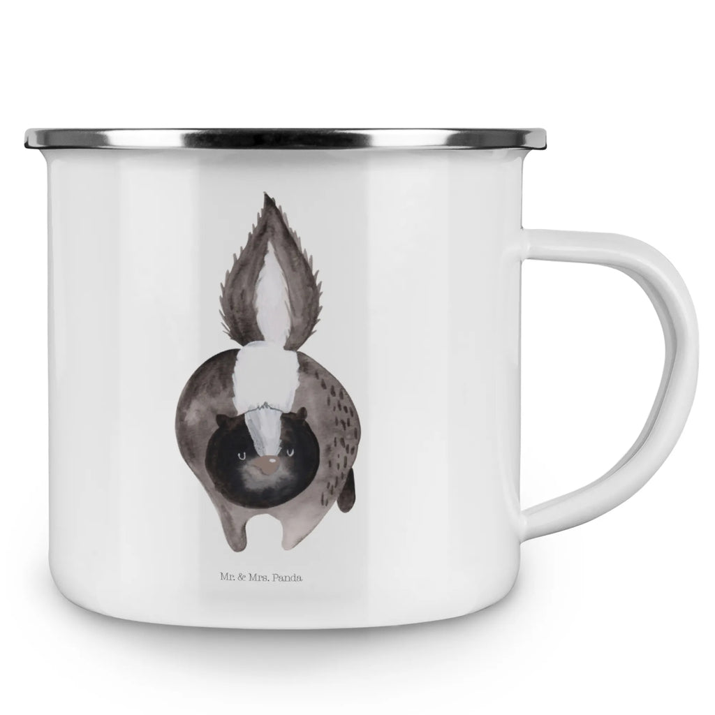 Kempingowy kubek emaliowany skunks atak Metalltasse, Emailletasse, Campingbecher, Trinkbecher, Teebecher, Emaille Tasse, Teetasse, reisetasse, Campingtasse, Tasse Emaille, wanderbecher, Emaille Becher, Kaffeebecher, Tasse, Pott, wandertasse, Becher, metallbecher, Blechtasse, becher emaille, emaillebecher, Reisebecher, blechbecher, Kaffeetasse, Stinktier, Skunk, Stinki, Drohung, Raubtier, Stinker, wütend, Wildtier