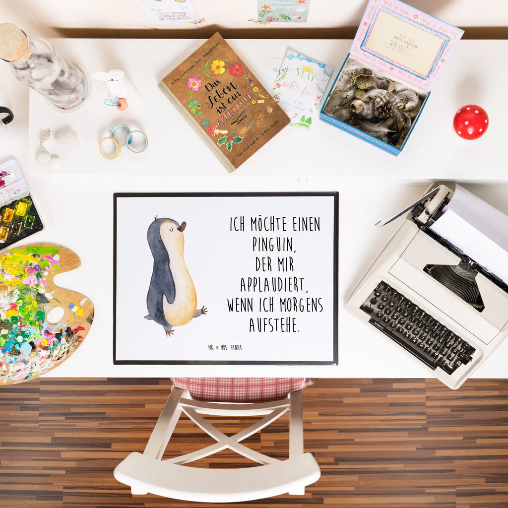Desk pad Penguin march Schreibtisch Unterlagen, Schreibtischunterlage Groß, Schreibwaren, Bürobedarf, Schreibunterlage, Schreibtischauflage, Büroartikel, Pinguin, Schwester, Familie, Bruder, Frühaufsteher, Pinguine, Langschläfer