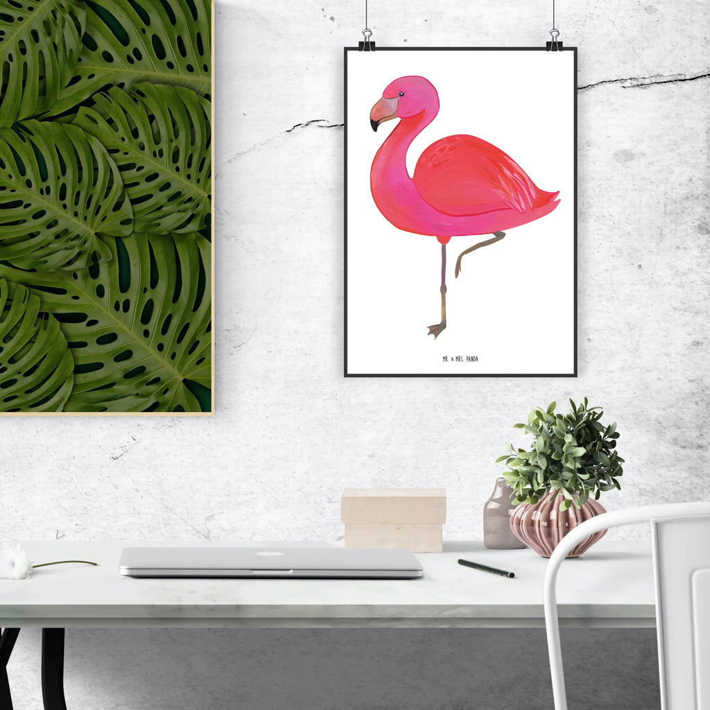 Poster Flamingo Classic Wanddekoration, Mr. & Mrs. Panda Poster, Handgemaltes Poster, Poster, Wandposter, Küchenposter, Posterdruck, Bild, Kunstdruck, Designposter, Wanddeko, Raumdekoration, Kinderposter, Wanddeko Bild, Flamingo, Freundinnen, Einzigartig, Freundin, Außenseiter, Tochter, Selbstliebe, ich, Sohn, Stolz, Spruch, Geschwister, für mich