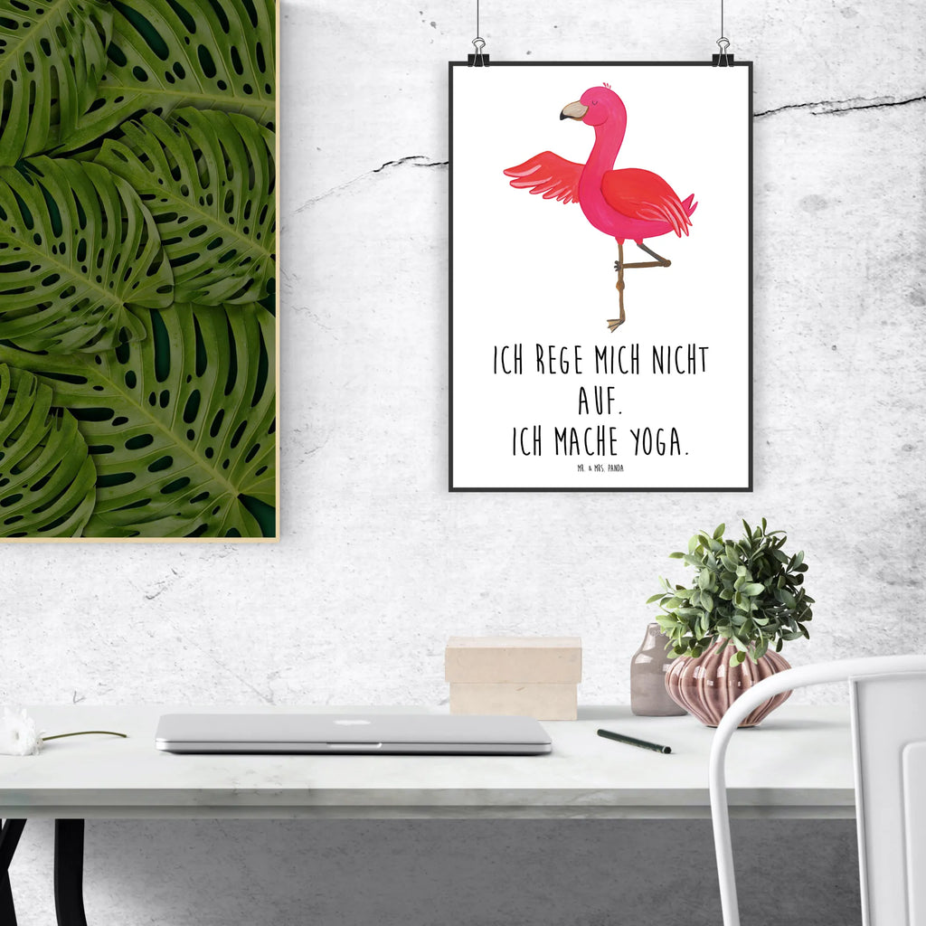 Plakat Flamingo joga wanddeko, Bild für Wand, drucke, grafikposter, Wanddekoration, Wandposter, Designposter, Wandschmuck, Mr. & Mrs. Panda Poster, Posterdruck, kunstposter, Wanddeko Bild, kunst für die wand, Deko Bild, Wandbild, wandkunst, wanddruck, Bild, kunstdruck poster, Plakat, Poster, Kunstdruck, Flamingo, Yoga, Ärger, Namaste, Achtsamkeit, Tiefenentspannung, Aufregen, Entspannung, Yoga-Übung, Vogel