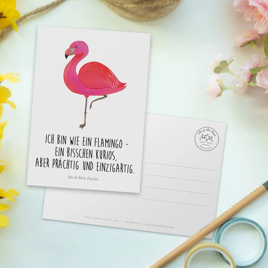 Postkarte Flamingo Classic Postkarte, Geburtstagskarte, Karte, Ansichtskarten, Dankeskarte, Einladung Geburtstag, Ansichtskarte, Geschenkkarte, Einladungskarten Geburtstag, Grußkarte, Einladungskarte, Einladung, Flamingo, Freundinnen, ich, Spruch, Einzigartig, Sohn, Geschwister, Außenseiter, Selbstliebe, Tochter, Stolz, Freundin, für mich