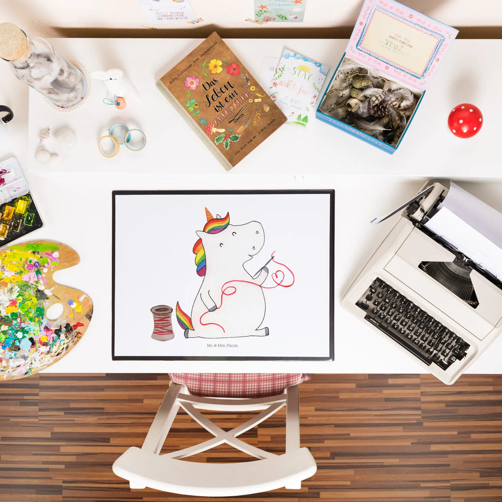 Podkładka na biurko Jednorożec krawcowa Jednorożec, jednorożce, dekoracje jednorożca, jednorożec