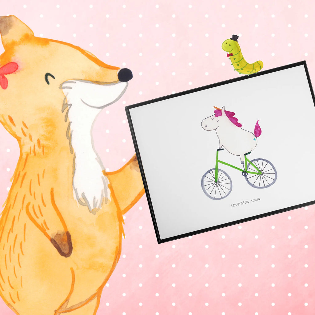 Desk pad unicorn cyclist children, girl, Desk pad, office, underlay, desk, unicorn, unicorns, bike, cyclist gift, fairy dust, luxury problem, present, grief, confetti, love affliction, wheel, cycling