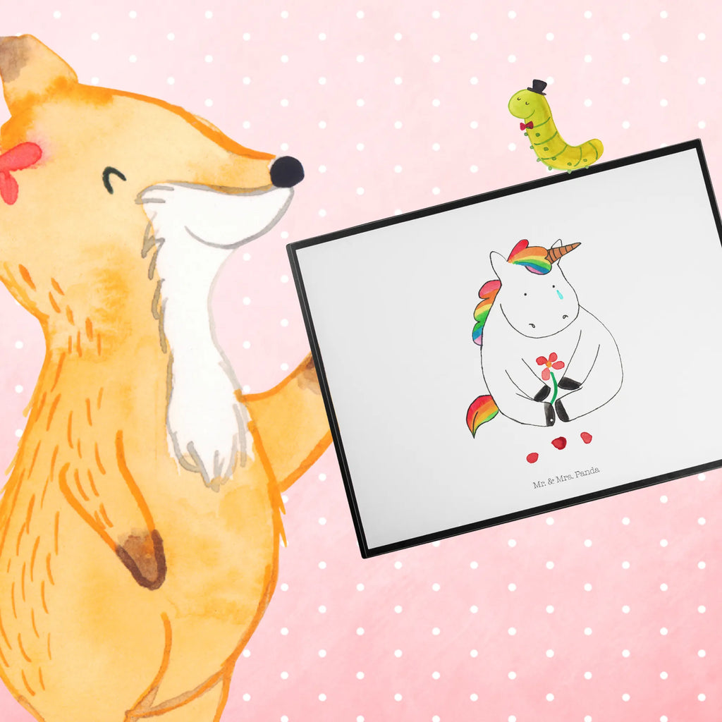 Desk pad unicorn Sad children, girl, office, underlay, Desk pad, desk, unicorn, unicorns, flower, love, friends, consoling, greeting card, Unicorn, grief, Friendship, glitter