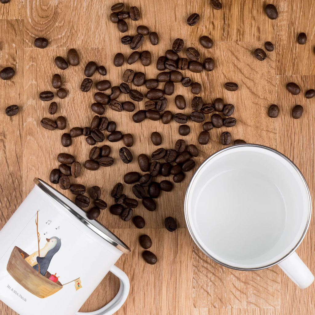 Kempingowy kubek emaliowany pingwin łódka wędkarska Emaille Tasse, Trinkbecher, Kaffeebecher, Campingbecher, becher emaille, reisetasse, Becher, Teetasse, Campingtasse, Kaffeetasse, Tasse, Pott, Emaille Becher, Metalltasse, emaillebecher, Reisebecher, Teebecher, wanderbecher, Tasse Emaille, blechbecher, metallbecher, Emailletasse, Blechtasse, wandertasse, Pinguin, Geschenkidee Liebeskummer, Trennung, Genießen, Boot, Leben, Scheidung, Pinguine, Neustart, Angelboot, Lebenslust, Motivation, Neuanfang, Angeln