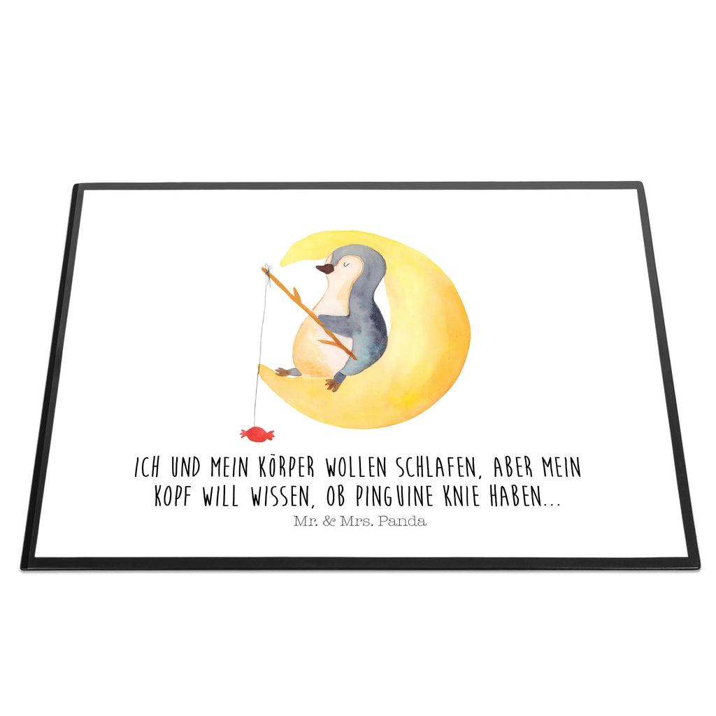 Schreibtischunterlage Pinguin Mond Schreibtischauflage, Schreibtisch Unterlagen, Büroartikel, Schreibunterlage, Bürobedarf, Schreibtischunterlage Groß, Schreibwaren, Pinguin, Gästezimmer, Einschlafen, Nachtruhe, Spruch, Pinguine, schlafen, Schlafstörungen, Schlafzimmer