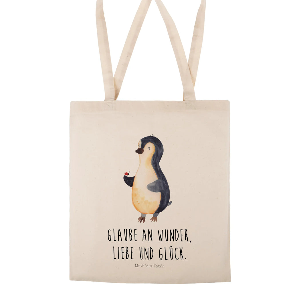 Tote bag Penguin ladybug Stoffbeutel, Badetasche, Strandtasche, Schultertasche, Shopper, Einkaufstasche, Umhängetasche, Beutel, Tragetasche, Einkaufstüte, Laptoptasche, Beuteltasche, Tasche, Stofftasche, Jutebeutel, Jutetasche, Pinguin, Lebensfreude, Liebe, Glück, Marienkäfer, Wunder, Pinguine, Freude