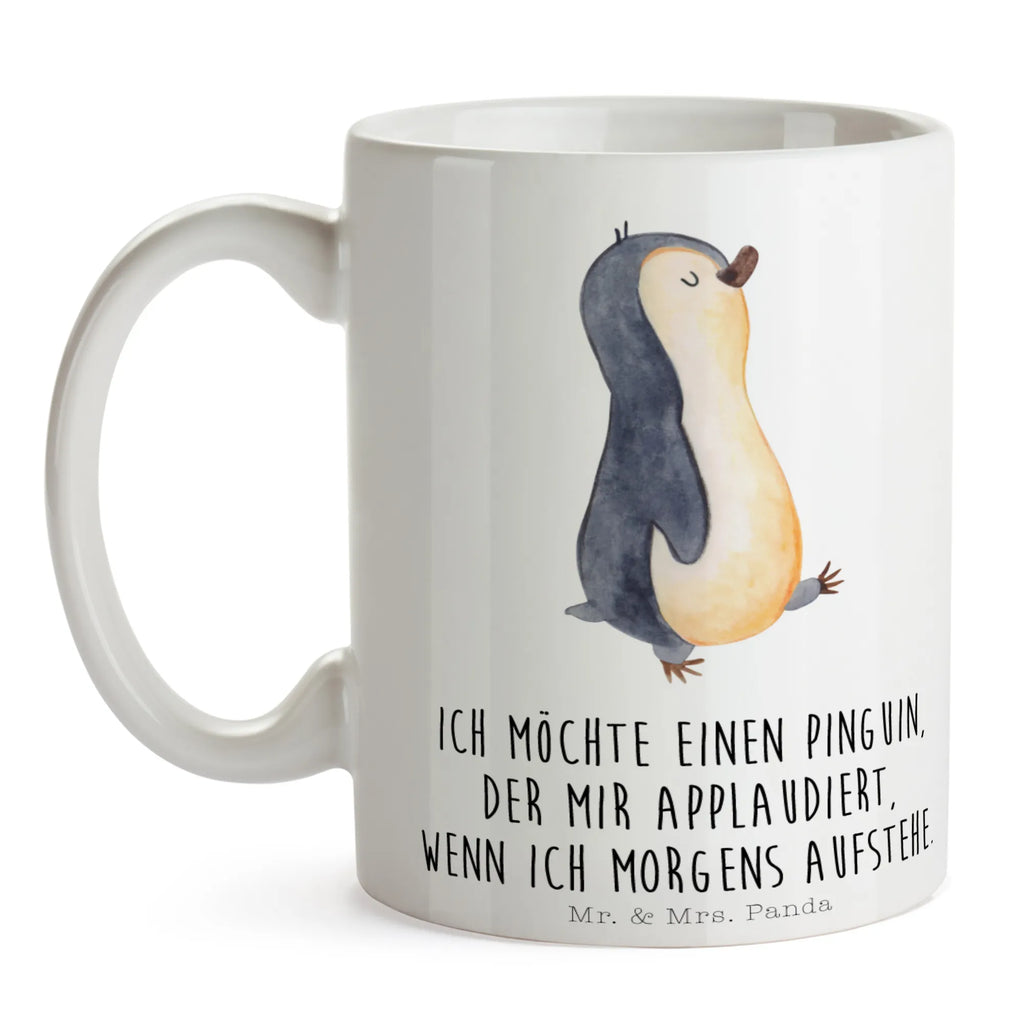 Mug Penguin march Geschenktasse, Tasse, Tasse mit Motiven, Teetasse, Tasse mit Zitaten, Porzellantasse, Keramiktasse, Kaffeetasse, Bürotasse, Pinguin, Langschläfer, Schwester, Familie, Frühaufsteher, Pinguine, Bruder