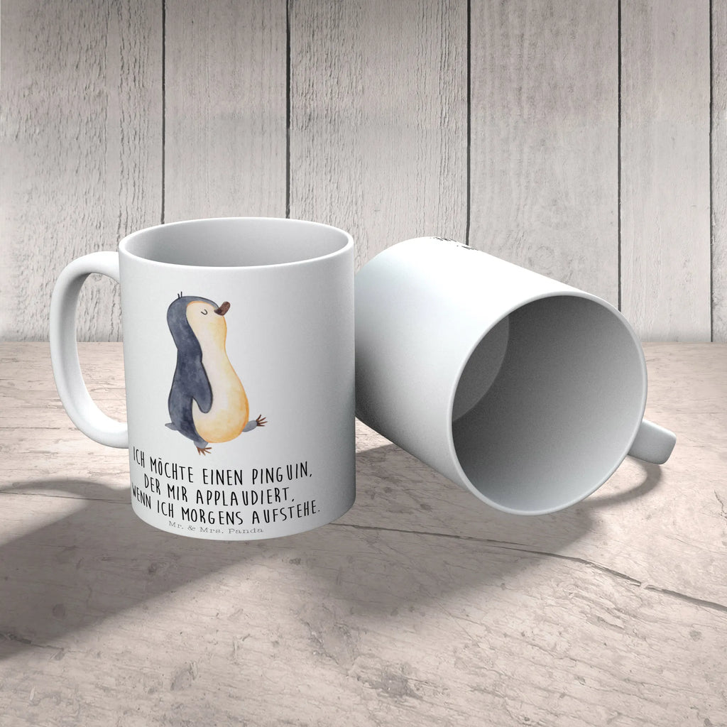 Mug Penguin march Geschenktasse, Tasse, Tasse mit Motiven, Teetasse, Tasse mit Zitaten, Porzellantasse, Keramiktasse, Kaffeetasse, Bürotasse, Pinguin, Langschläfer, Schwester, Familie, Frühaufsteher, Pinguine, Bruder