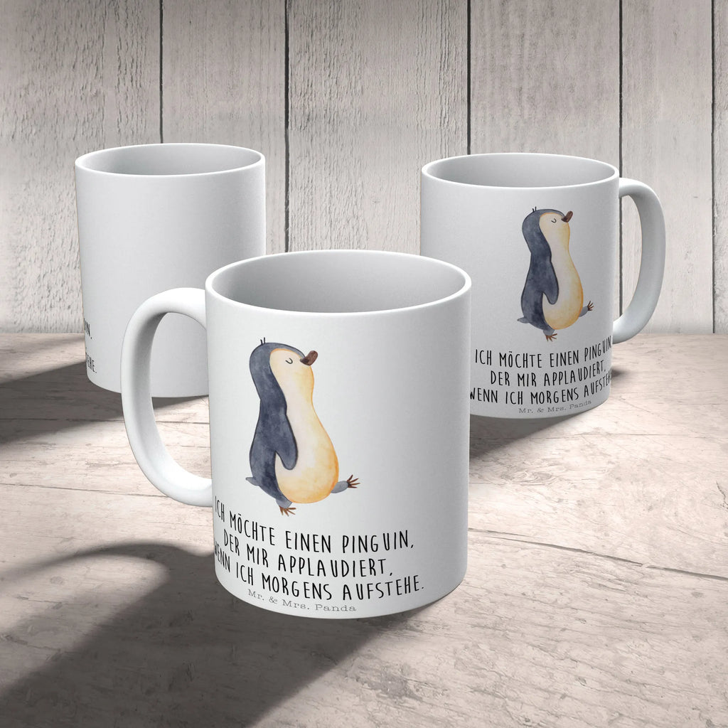 Mug Penguin march Geschenktasse, Tasse, Tasse mit Motiven, Teetasse, Tasse mit Zitaten, Porzellantasse, Keramiktasse, Kaffeetasse, Bürotasse, Pinguin, Langschläfer, Schwester, Familie, Frühaufsteher, Pinguine, Bruder