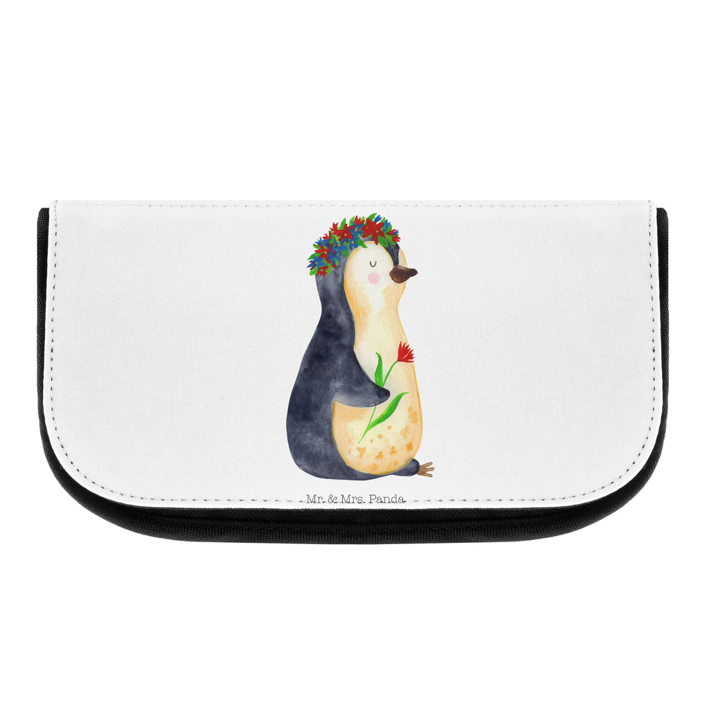 Cosmetics bag Penguin Flower utensilientasche, Schminktasche, Toilettentasche, Schminkbeutel, Kosmetiktasche, Make-Up Bag, beauty tasche, Kulturbeutel, Reisenecessaires, Waschtasche, beauty case, kosmetik beutel, reiseschminktasche, Waschbeutel, Kulturtasche, Organizer Tasche, reise kosmetiktasche, toilettenbeutel, Necessaire, kosmetiktäschchen, kulturtäschchen, zubehörtasche, Beautybag, bad tasche, Beauty Bag, kleines Täschchen, Schminktäschchen, hygiene tasche, Pinguin, Pinguine, Motivation, Lebensziele, Leben, Geschenkidee, Liebeskummer, Ziele, Blumenkranz, Lebenslust, Universum, Wünsche