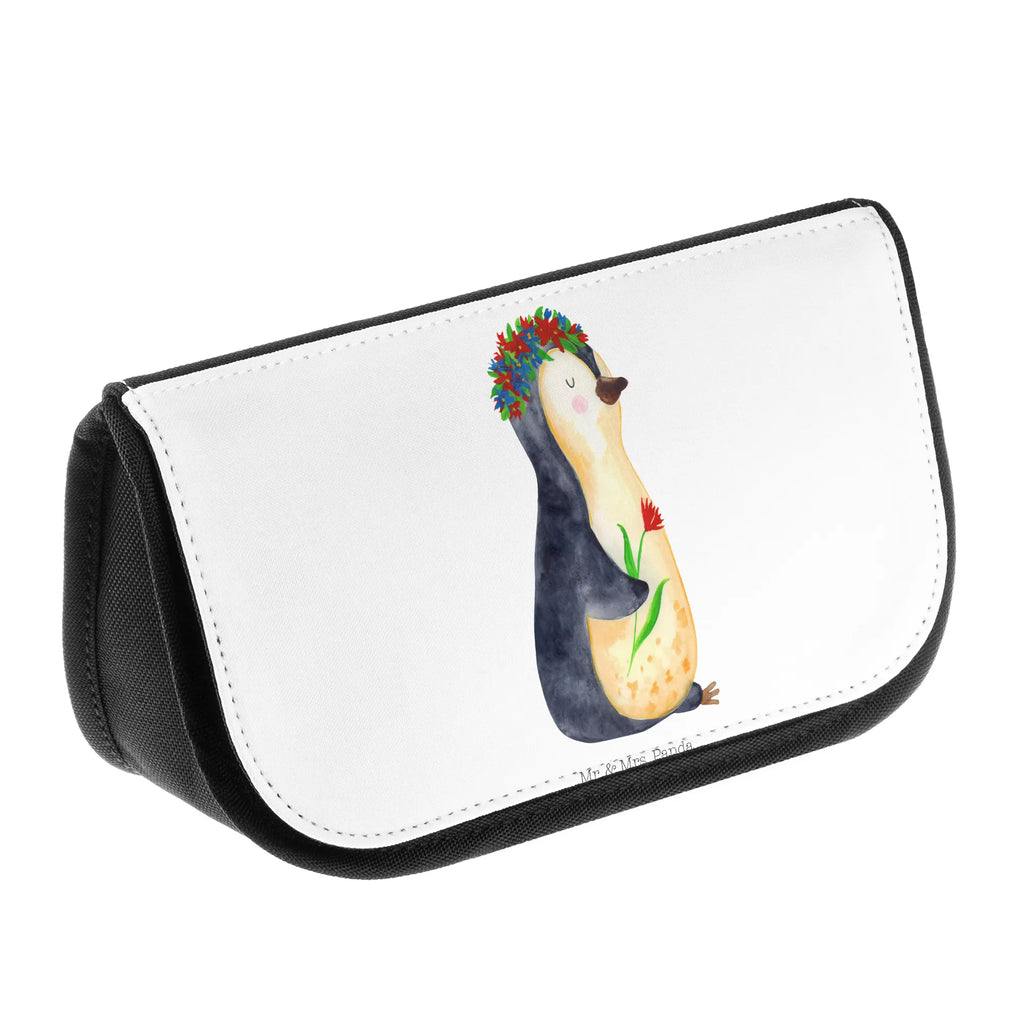 Cosmetics bag Penguin Flower utensilientasche, Schminktasche, Toilettentasche, Schminkbeutel, Kosmetiktasche, Make-Up Bag, beauty tasche, Kulturbeutel, Reisenecessaires, Waschtasche, beauty case, kosmetik beutel, reiseschminktasche, Waschbeutel, Kulturtasche, Organizer Tasche, reise kosmetiktasche, toilettenbeutel, Necessaire, kosmetiktäschchen, kulturtäschchen, zubehörtasche, Beautybag, bad tasche, Beauty Bag, kleines Täschchen, Schminktäschchen, hygiene tasche, Pinguin, Pinguine, Motivation, Lebensziele, Leben, Geschenkidee, Liebeskummer, Ziele, Blumenkranz, Lebenslust, Universum, Wünsche