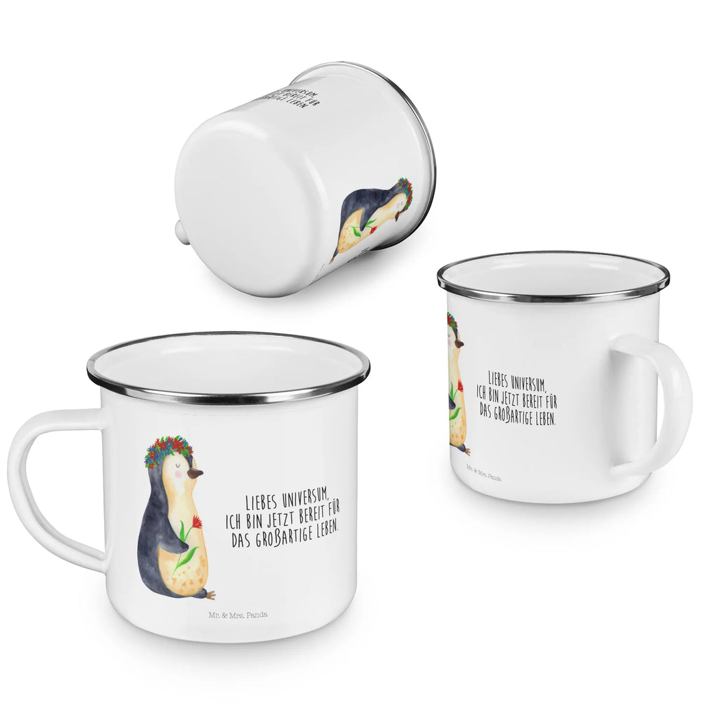 Enamel camping mug Penguin Flower enamel mug, enamel drinking mug, hiking mug, steel mug for camping, tin coffee cup, adventure mug, stainless steel drinking cup, outdoor cup, enamel camping cup, backpacking mug, travel mug, metal cup, camp coffee mug, bushcraft mug, campfire mug, camping mug, camping metal cup, camper mug, metal camping mug, lightweight camping mug, Penguin, North Pole, Winter, Penguins, goals, penguins, wreath of flowers, motivation, universe, love of life, gift idea, wishes, goals in life, life, lovesickness
