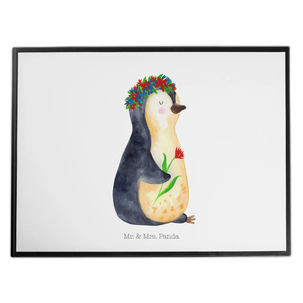 Schreibtischunterlage Pinguin Blumenkranz Schreibwaren, Schreibtisch Unterlagen, Büroartikel, Schreibtischunterlage Groß, Schreibunterlage, Schreibtischauflage, Bürobedarf, Pinguin, Lebensziele, Liebeskummer, Wünsche, Lebenslust, Pinguine, Blumenkranz, Motivation, Ziele, Geschenkidee, Universum, Leben