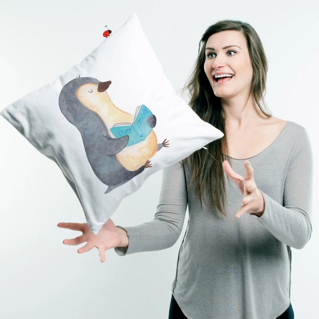 Cushion Penguin A book sofakissen, Kopfkissen 40x40, Sofakissen, Kissen 40x40 Waschbar, Kissenhülle 40x40, Kissen 40x40, Couchkissen, Dekokissen Sofa, Kopfkissen, Kissenbezüge, sitzkissen, Dekokissen 40x40, Zierkissen, Sofakissen 40x40, Kissenbezug 40x40, Motivkissen, Dekokissen, Kissenhülle, Kissen, Pinguin, Pinguine, Freizeit, Bücherwurm, Lesen, Faulenzen, Nichtstun, Ferien, Buch, Urlaub
