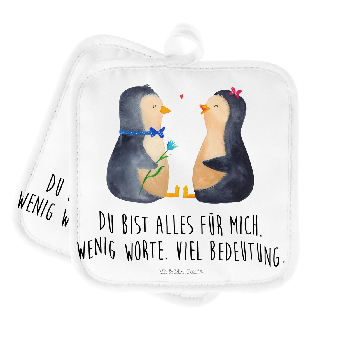 Pot holder Penguin pair Topflappen 2er Set, Doppel Topflappen, Ofenlappen, Topfuntersetzer, 2er Set Topflappen, Zwei Topflappen, topfhalter, Topflappen im Doppelpack, Topflappen Set, Topflappen, Topflappenset, Kochlappen, Pinguin, Liebesgeschenk, Traumpaar, Pinguine, Hochzeitstag, Liebespaar, Verlobung, Liebesbeweis, Hochzeit, Liebe, Hochzeitsgeschenk, Jahrestag, Große Liebe