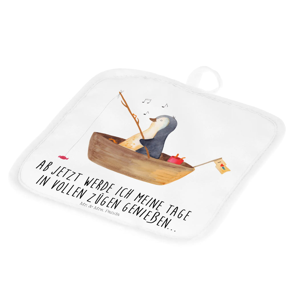 2er Set Topflappen  Pinguin Angelboot Topflappen Set, Topfhandschuhe, Topflappenset, topfhalter, Topflappen, 2er Set Topflappen, Topflappen 2er Set, Topfuntersetzer, Pinguin, Neuanfang, Pinguine, Geschenkidee Liebeskummer, Leben, Angeln, Genießen, Angelboot, Trennung, Lebenslust, Neustart, Scheidung, Motivation, Boot