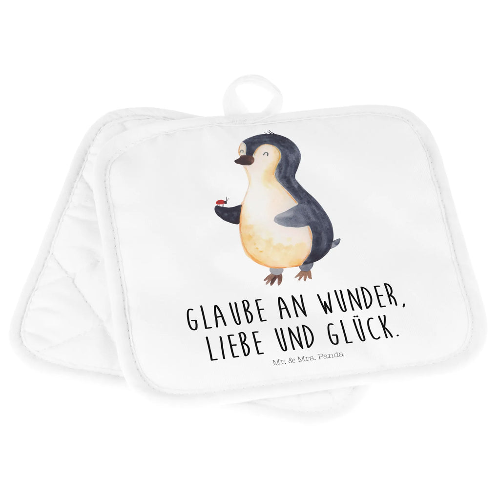 2er Set Topflappen  Pinguin Marienkäfer Topfhandschuh, Topflappen 2er Set, Ofenhandschuh, Topflappen, Topflappenset, Topflappen lustig, Topflappen Set, Schöne Topflappen, Ofenhandschuhe, Topfuntersetzer, Topflappen mit Spruch, Topfhandschuhe, Pinguin, Marienkäfer, Pinguine, Glück, Lebensfreude, Freude, Liebe, Wunder