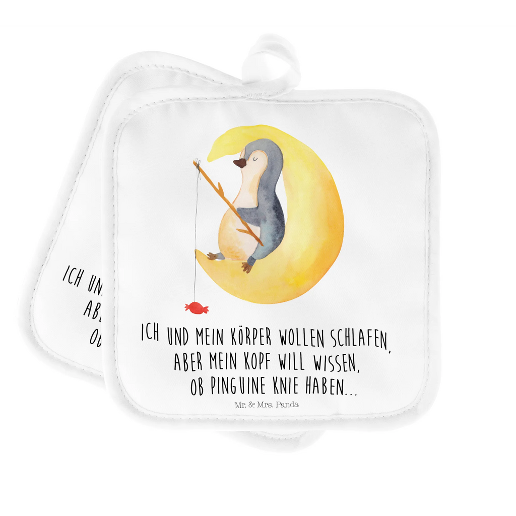 2er Set Topflappen  Pinguin Mond topfhalter, 2er Set Topflappen, Topfuntersetzer, Topflappenset, Topflappen, Topflappen 2er Set, Topflappen Set, Topfhandschuhe, Pinguin, Schlafstörungen, Spruch, Schlafzimmer, Einschlafen, schlafen, Pinguine, Gästezimmer, Nachtruhe