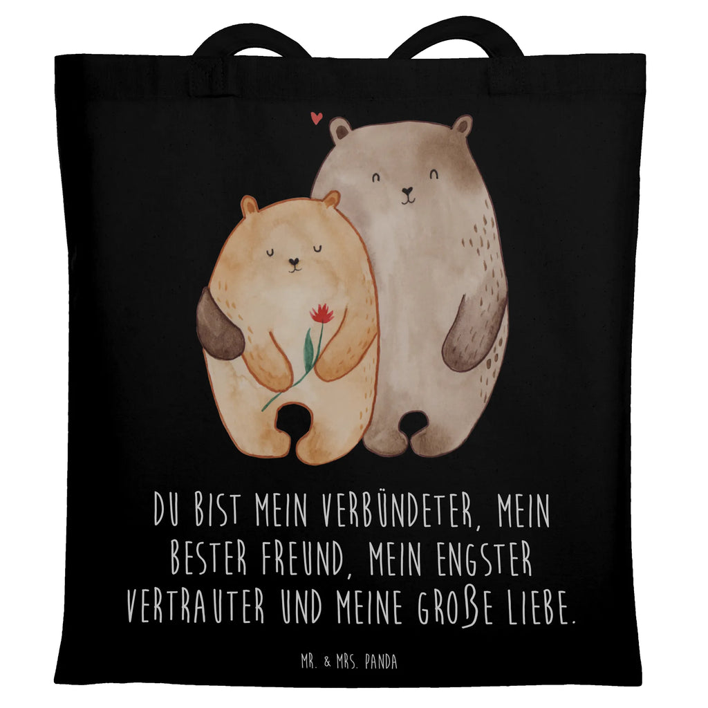 Tote bag Bears in love