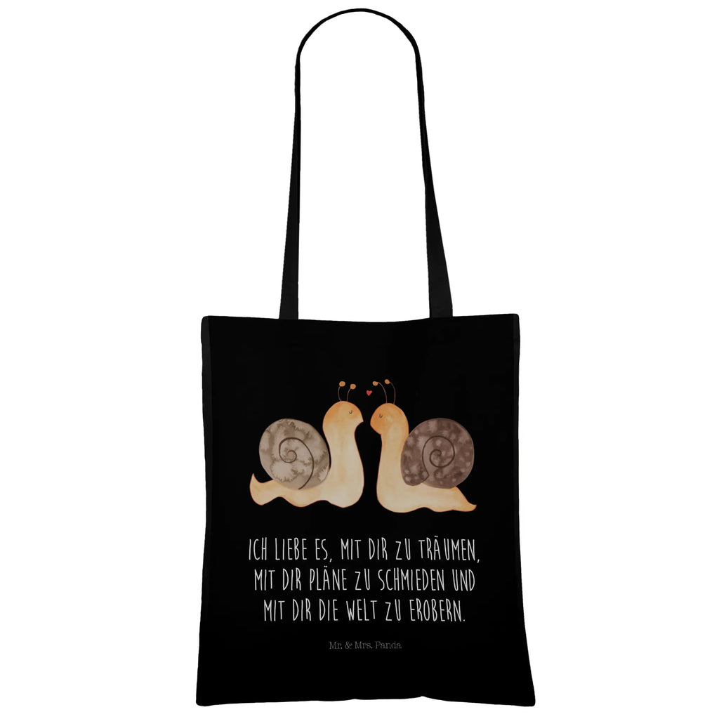 Tote bag Snails in love Strandtasche, Laptoptasche, Tragetasche, Schultertasche, Tasche, Beuteltasche, Umhängetasche, Jutetasche, Einkaufstasche, Badetasche, Stofftasche, Stoffbeutel, Einkaufstüte, Shopper, Beutel, Jutebeutel, Liebe, Partner, Freund, Freundin, Ehemann, Ehefrau, Heiraten, Verlobung, Heiratsantrag, Liebesgeschenk, Jahrestag, Hocheitstag