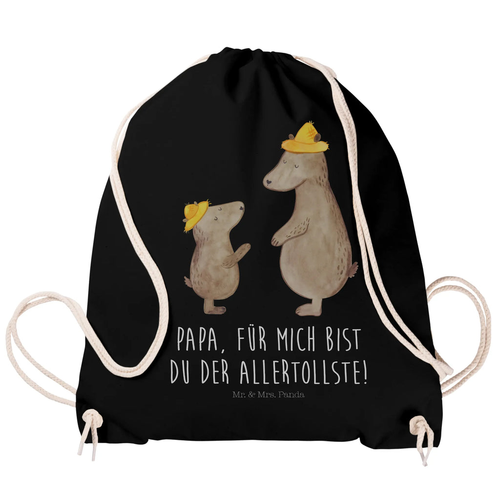 Drawstring bag Bears with hats sports bag, gym bag, carrier bag, hipster, jute bag, bag, Family, Father's Day, Mother's Day, brother, sister, Mom, Dad, father-son, father's day, dad, father, favourite person, daddy, sons, bear, son, family, role model, child, children