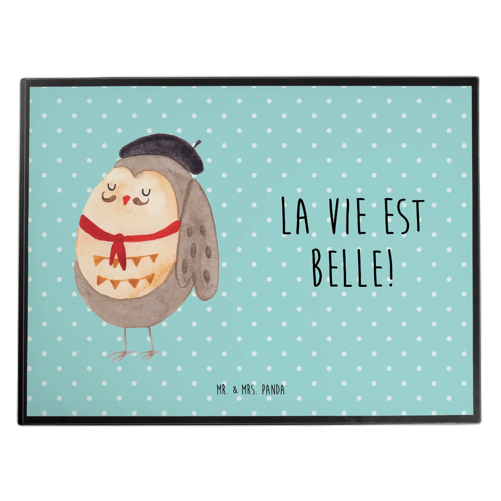 Desk pad Owl France Schreibwaren, Büroartikel, Schreibunterlage, Schreibtisch Unterlagen, Bürobedarf, Schreibtischunterlage Groß, Schreibtischauflage, Eule, La vie est belle, Spruch schön, Eulen, Owl, das Leben ist schön, Spruch Französisch, hibou, Frankreich, Eule Deko