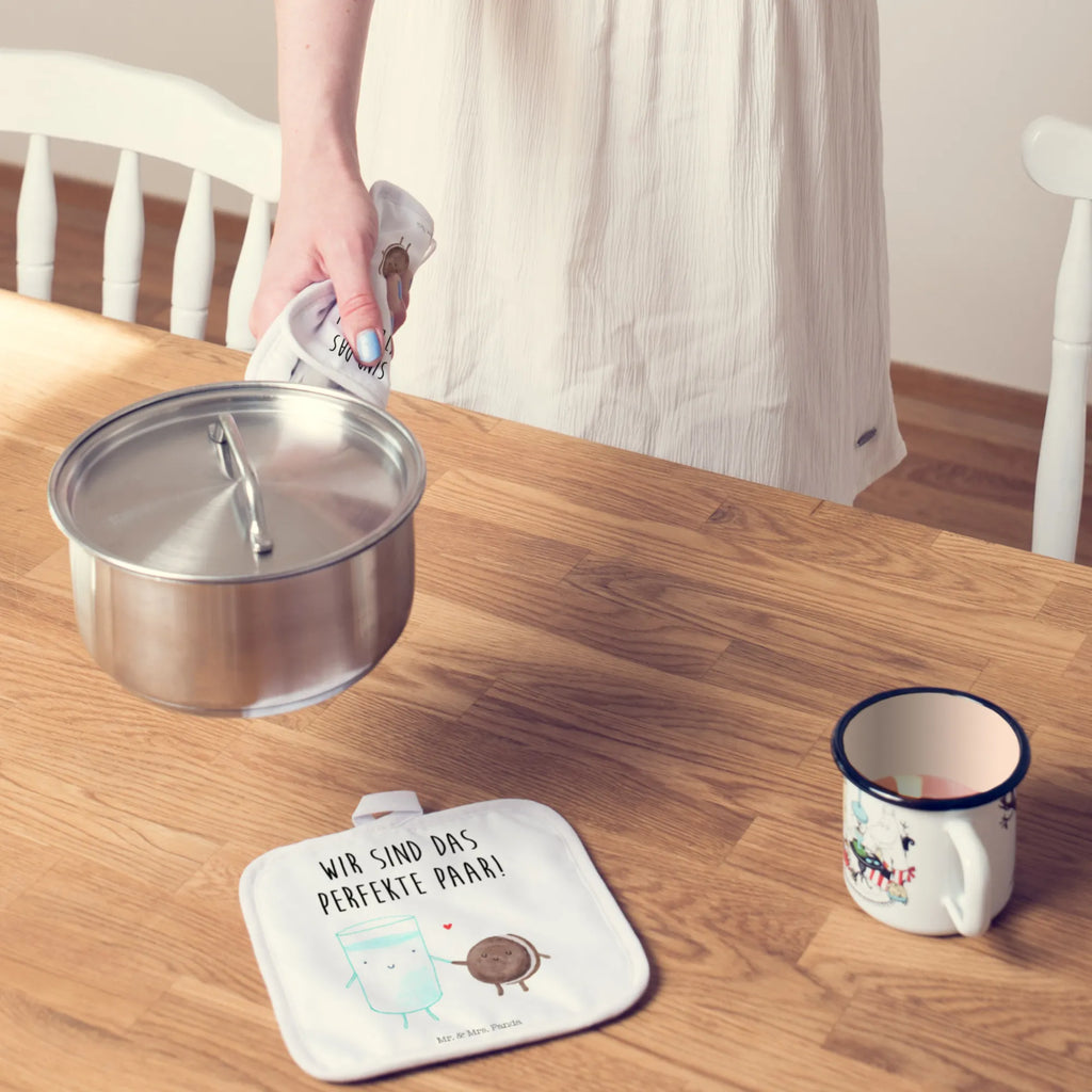 2er Set Topflappen  Milch Keks Topflappenset, Topflappen Set, Topflappen 2er Set, Topfuntersetzer, Topflappen, Topfhandschuhe, topfhalter, 2er Set Topflappen, Gute Laune, Tiermotive, Tiere, Lustige Sprüche, Keks, Perfektes Paar, Milk, Motiv Süß, Cookie, Romantisch, Einladung Frühstück, Kaffee, Kekse, Milch