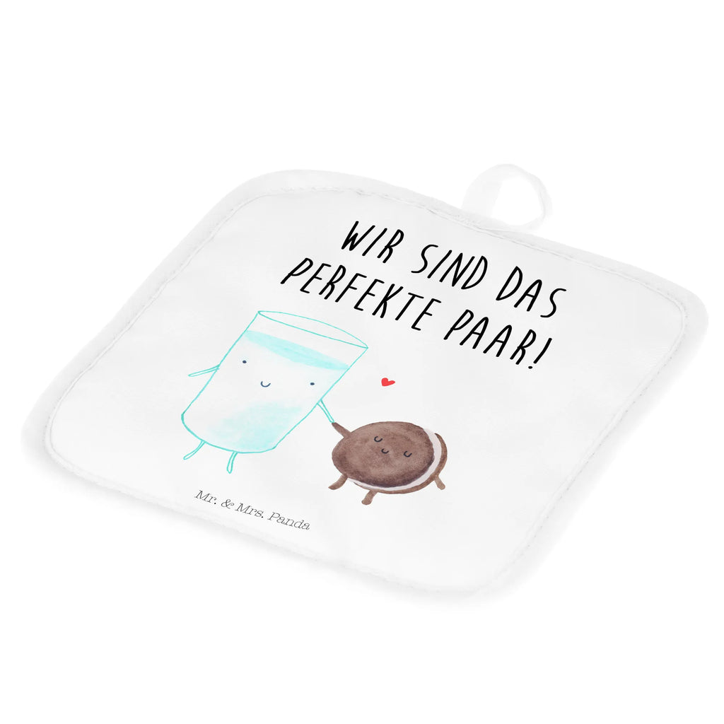 2er Set Topflappen  Milch Keks Topflappenset, Topflappen Set, Topflappen 2er Set, Topfuntersetzer, Topflappen, Topfhandschuhe, topfhalter, 2er Set Topflappen, Gute Laune, Tiermotive, Tiere, Lustige Sprüche, Keks, Perfektes Paar, Milk, Motiv Süß, Cookie, Romantisch, Einladung Frühstück, Kaffee, Kekse, Milch