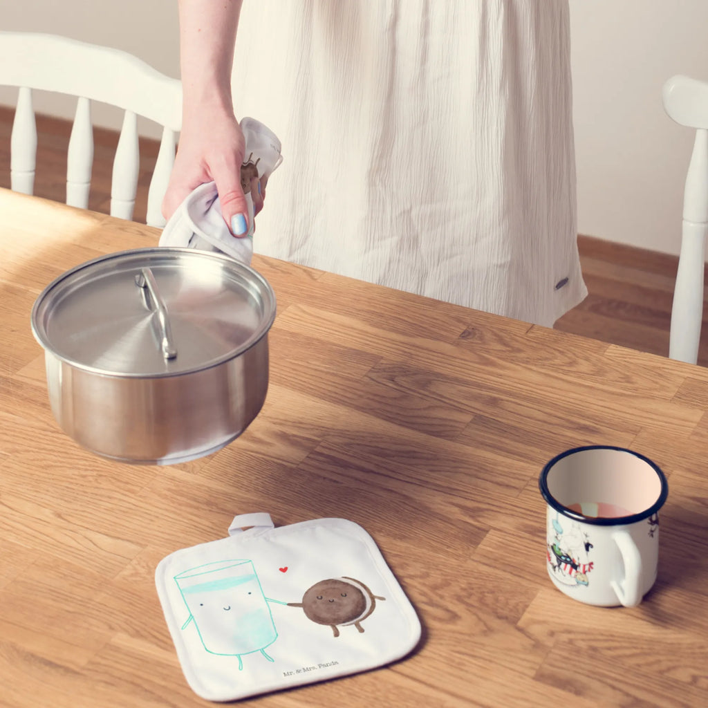 2er Set Topflappen  Milch Keks Topflappenset, Topflappen Set, Topflappen 2er Set, Topfuntersetzer, Topflappen, Topfhandschuhe, topfhalter, 2er Set Topflappen, Gute Laune, Tiermotive, Tiere, Lustige Sprüche, Keks, Perfektes Paar, Milk, Motiv Süß, Cookie, Romantisch, Einladung Frühstück, Kaffee, Kekse, Milch