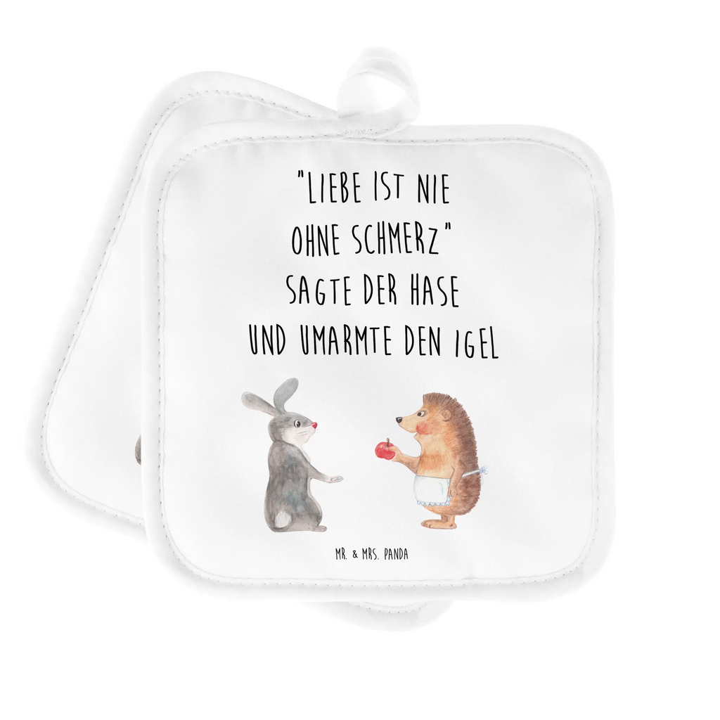 2er Set Topflappen  Hase Igel Topflappen Set, Topflappen, Topflappen 2er Set, Topfuntersetzer, topfhalter, Topflappenset, Topfhandschuhe, 2er Set Topflappen, Gute Laune, Tiermotive, Tiere, Lustige Sprüche, Trösten, Igel und Hase, Trennungsschmerz, Hase, Herzschmerz, Liebe Spruch, Liebeskummer Geschenk, Igel, Spruch Romantisch