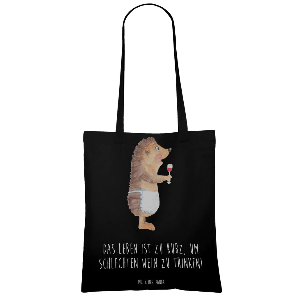 Tote bag Hedgehog wine Beuteltasche, Einkaufstüte, Umhängetasche, Strandtasche, Tragetasche, Laptoptasche, Badetasche, Stoffbeutel, Jutebeutel, Stofftasche, Shopper, Jutetasche, Tasche, Schultertasche, Einkaufstasche, Beutel, Tiermotive, Gute Laune, lustige Sprüche, Tiere, Rotwein, Wein trinken, Weißwein, Weinglas, Geschenk Weinliebhaber, Geschenk Weintrinker, Wein Deko, Igel, Wein Spruch