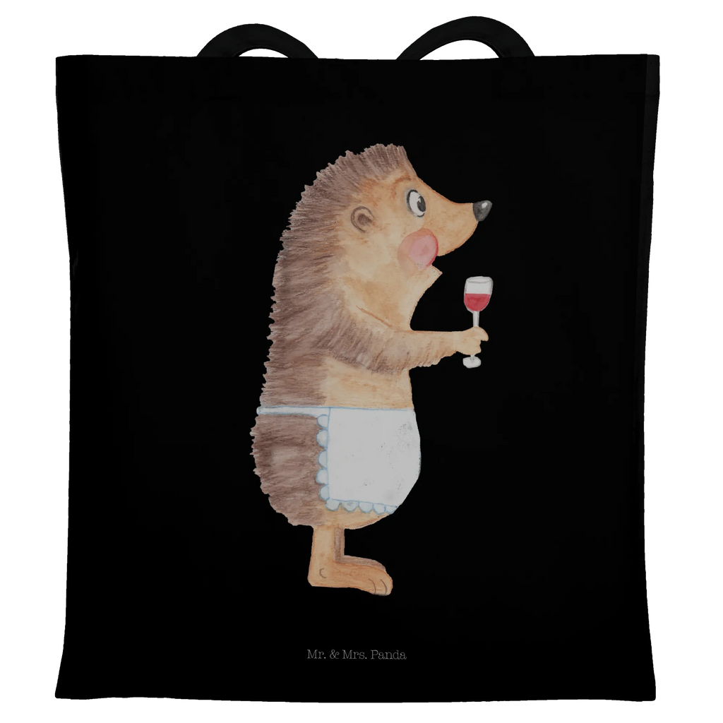 Tote bag Hedgehog wine Beuteltasche, Einkaufstüte, Umhängetasche, Strandtasche, Tragetasche, Laptoptasche, Badetasche, Stoffbeutel, Jutebeutel, Stofftasche, Shopper, Jutetasche, Tasche, Schultertasche, Einkaufstasche, Beutel, Tiermotive, Gute Laune, lustige Sprüche, Tiere, Rotwein, Wein trinken, Weißwein, Weinglas, Geschenk Weinliebhaber, Geschenk Weintrinker, Wein Deko, Igel, Wein Spruch