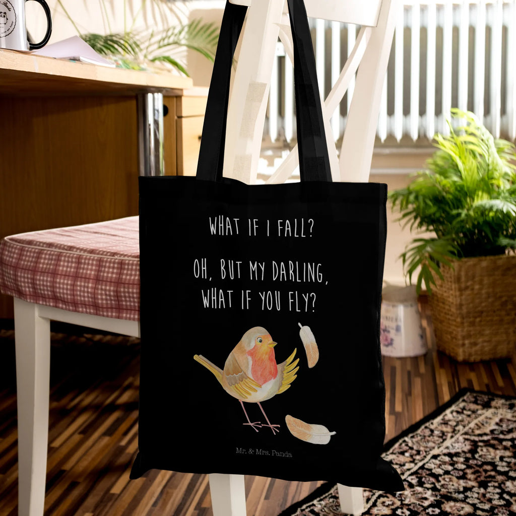 Tote bag robin feathers