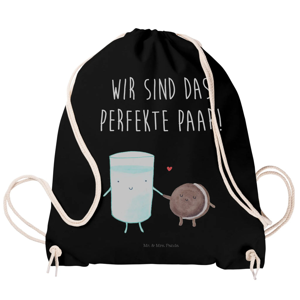 Drawstring bag milk biscuit jute bag, carrier bag, sports bag, bag, gym bag, hipster, small animals, cute, funny, cute animal motives, hand drawn, small world, funny sayings, good mood, happy, gifts, gift ideas, special gifts, animal lover, card, cookies, perfect couple, motif sweet, coffee, cookie, romantic, invitation breakfast, Milk, milk, biscuit