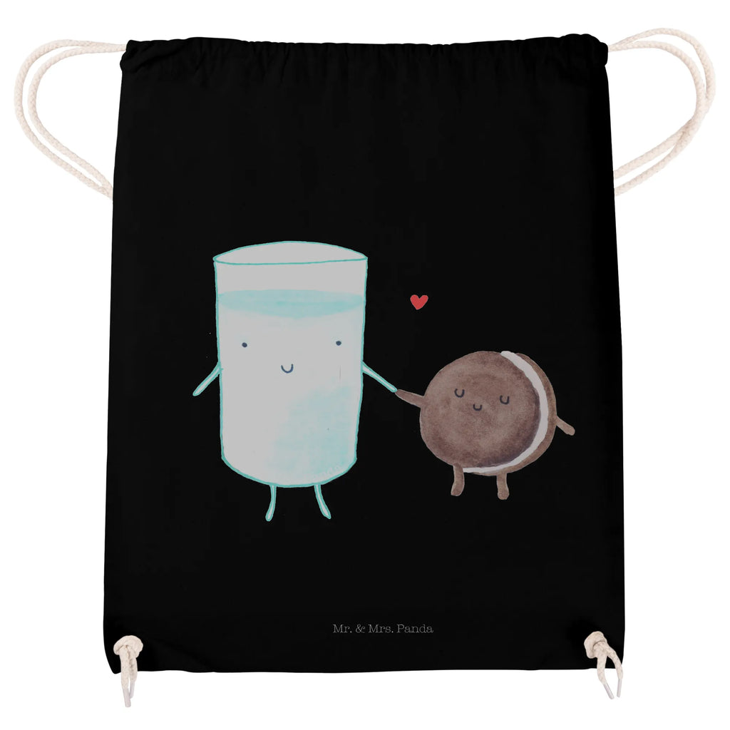 Drawstring bag milk biscuit jute bag, carrier bag, sports bag, bag, gym bag, hipster, small animals, cute, funny, cute animal motives, hand drawn, small world, funny sayings, good mood, happy, gifts, gift ideas, special gifts, animal lover, card, cookies, perfect couple, motif sweet, coffee, cookie, romantic, invitation breakfast, Milk, milk, biscuit
