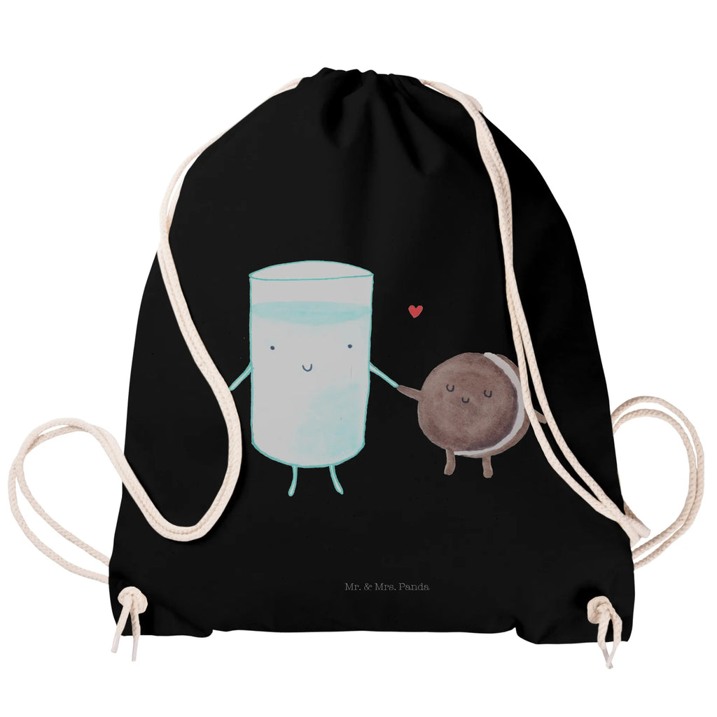 Drawstring bag milk biscuit jute bag, carrier bag, sports bag, bag, gym bag, hipster, small animals, cute, funny, cute animal motives, hand drawn, small world, funny sayings, good mood, happy, gifts, gift ideas, special gifts, animal lover, card, cookies, perfect couple, motif sweet, coffee, cookie, romantic, invitation breakfast, Milk, milk, biscuit