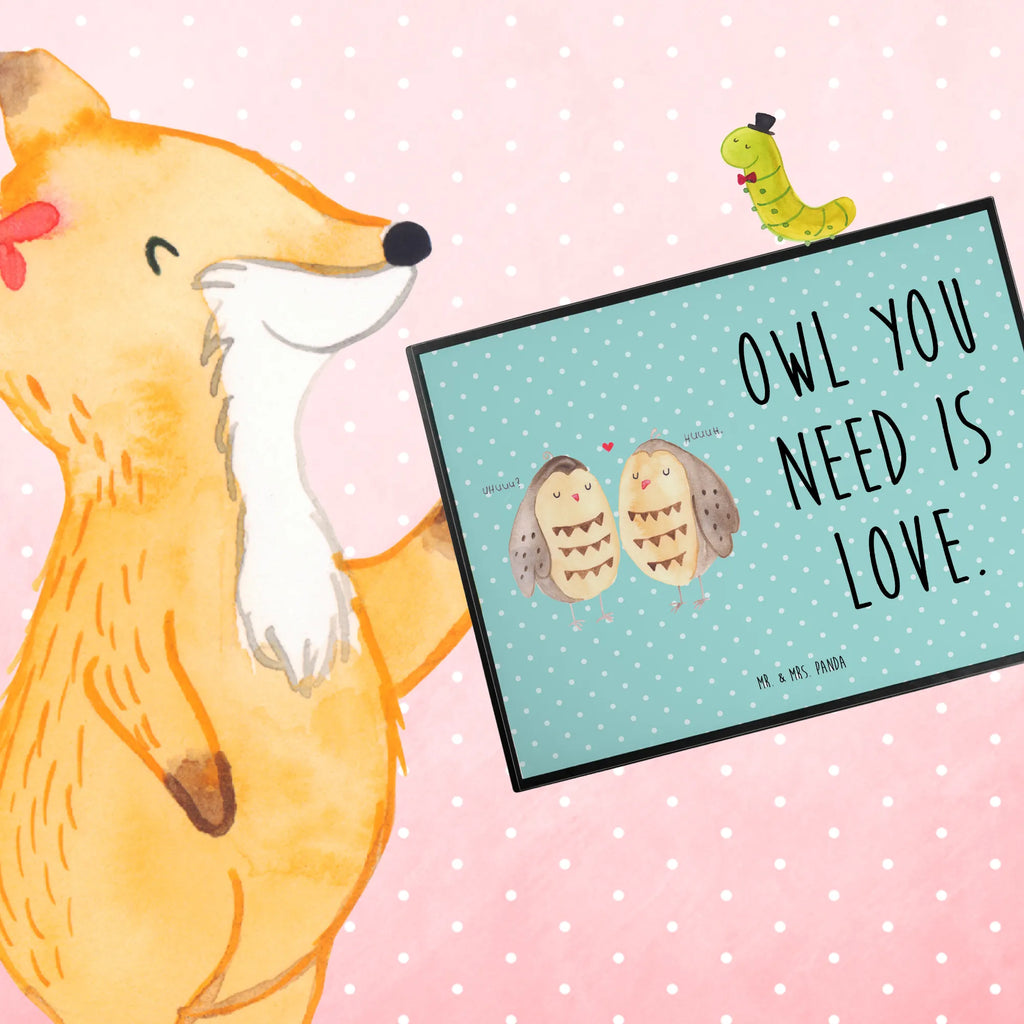 Schreibtischunterlage Eulen Liebe Schreibtischunterlage Groß, Schreibunterlage, Bürobedarf, Büroartikel, Schreibwaren, Schreibtisch Unterlagen, Schreibtischauflage, Eule, Wortspiel lustig, Owl, Hochzeit Spruch, Eule Deko, Liebe Spruch, All you need is love, Freund, Freundin Geschenk, Liebe
