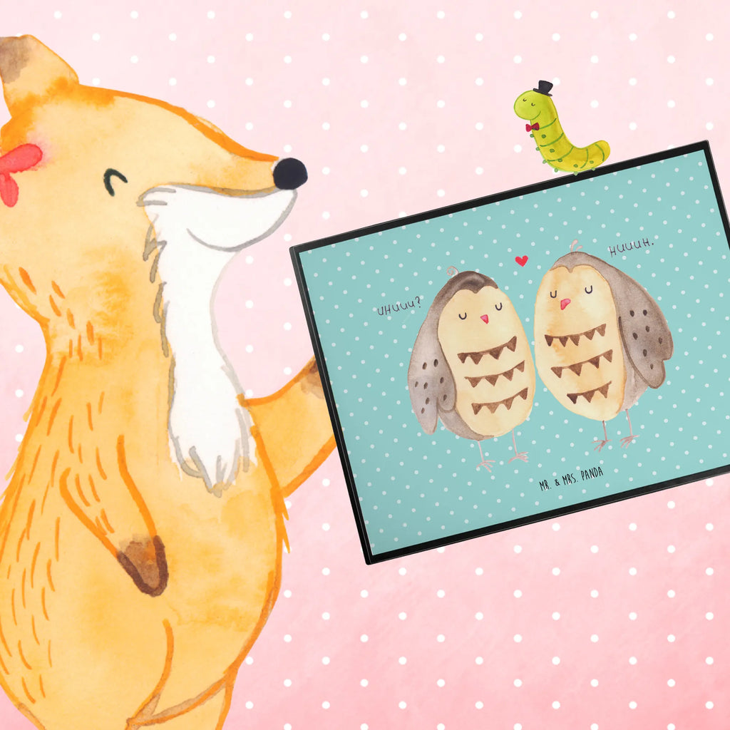 Schreibtischunterlage Eulen Liebe Schreibtischunterlage Groß, Schreibunterlage, Bürobedarf, Büroartikel, Schreibwaren, Schreibtisch Unterlagen, Schreibtischauflage, Eule, Wortspiel lustig, Owl, Hochzeit Spruch, Eule Deko, Liebe Spruch, All you need is love, Freund, Freundin Geschenk, Liebe