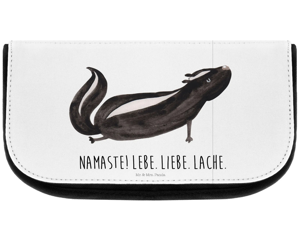 Cosmetics bag skunk yoga Wallet, Cosmetic bag, Toilet bag, Make-up bag, Cosmetics, Sludge bag, Bag, Mudflap case, Skunk, Love, Live, Predator, Namaste, Stinker, Stinky, Laugh, Wild animal, Yoga