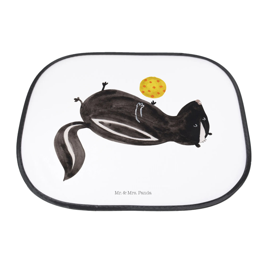 Car sun shade skunk ball windows, car, sun protection, children, family, back seat, sun visor, gift, Skunk, predator, stinker, stinky, playful, skunk, wild animal, wisdom