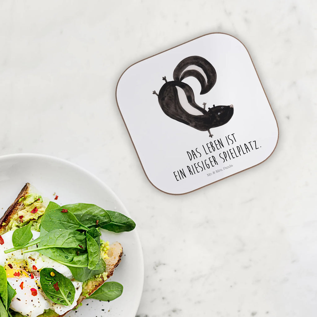 Square coaster skunk handstand Getränkeuntersetzer, Untersetzer, Untersetzer Gläser, Untersetzer Holz, Untersetzer Design, Glasuntersetzer, Bierdeckel, Korkuntersetzer, Untersetzer für Gläser, Untersetzer aus Holz, Tassen Untersetzer, Holzuntersetzer, Stinktier, Skunk, verpielt, Raubtier, Wildtier, Stinki, Spielplatz, Stinker, Kind