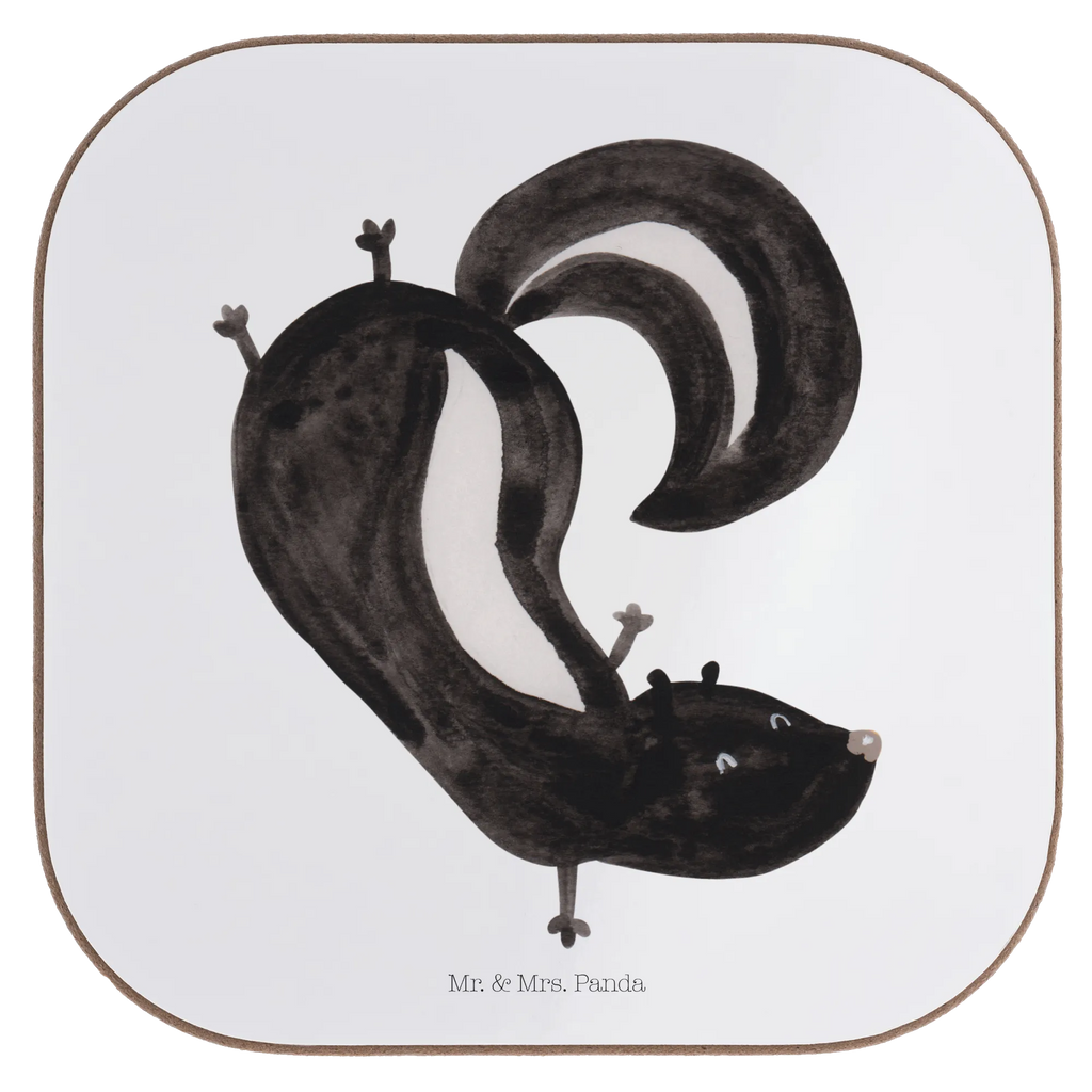 Square coaster skunk handstand Getränkeuntersetzer, Untersetzer, Untersetzer Gläser, Untersetzer Holz, Untersetzer Design, Glasuntersetzer, Bierdeckel, Korkuntersetzer, Untersetzer für Gläser, Untersetzer aus Holz, Tassen Untersetzer, Holzuntersetzer, Stinktier, Skunk, verpielt, Raubtier, Wildtier, Stinki, Spielplatz, Stinker, Kind