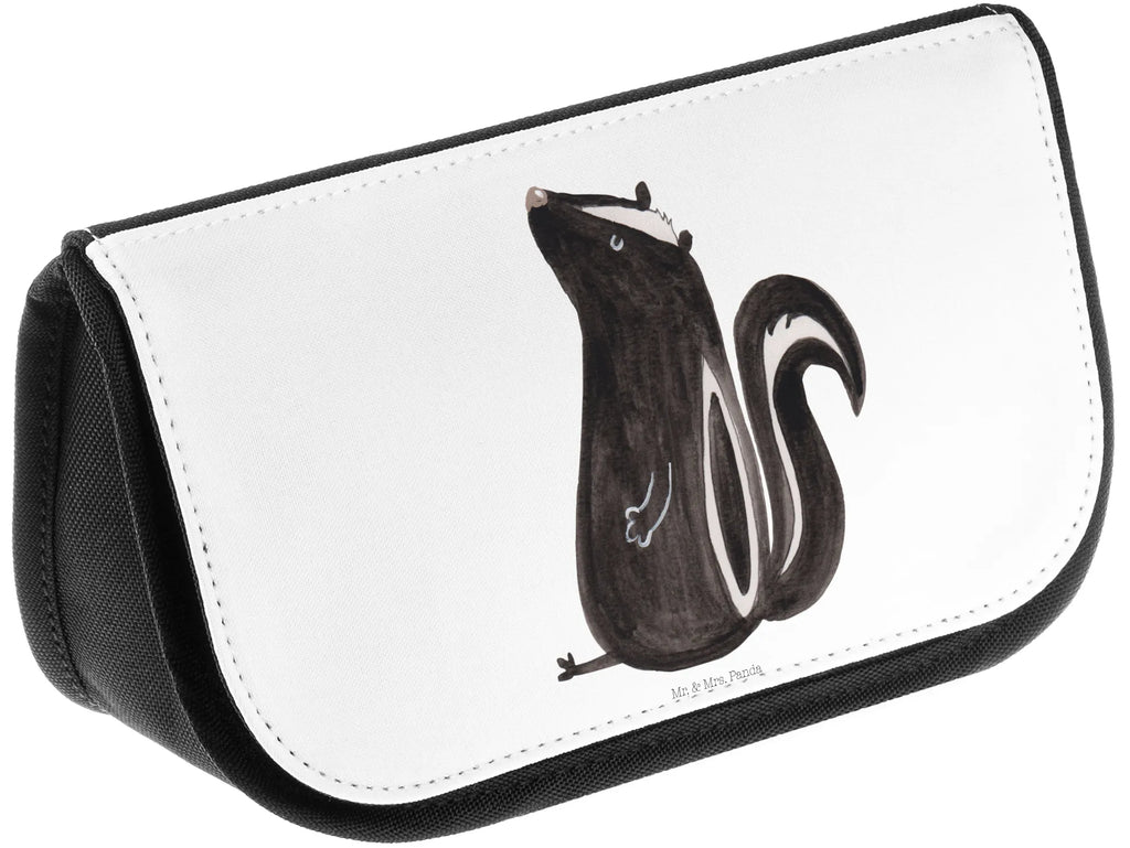 Kosmetiktasche Stinktier Sitzen Make-Up Bag, Kosmetiktasche, Waschtasche, kleines Täschchen, bad tasche, beauty case, toilettenbeutel, beauty tasche, Schminktäschchen, Reisenecessaires, kosmetiktäschchen, hygiene tasche, Toilettentasche, reise kosmetiktasche, Kulturtasche, Waschbeutel, Kulturbeutel, Beauty Bag, Necessaire, zubehörtasche, reiseschminktasche, Organizer Tasche, kosmetik beutel, Schminkbeutel, kulturtäschchen, utensilientasche, Schminktasche, Beautybag, Skunk, Stinktier, Stinker, Büro, Recht, Raubtier, Spruch, Besserwisser, Wildtier, Stinki